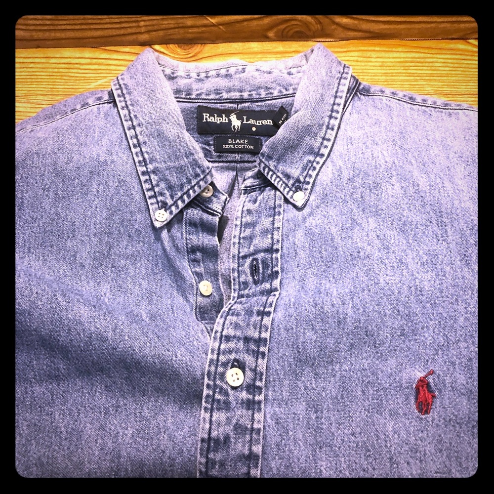 Men’s Denim Ralph Lauren Polo shirt Vintage